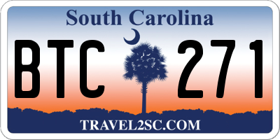 SC license plate BTC271