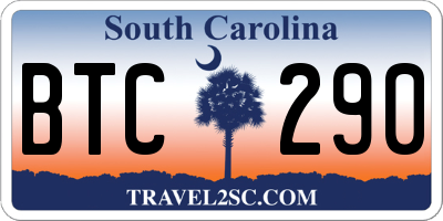 SC license plate BTC290