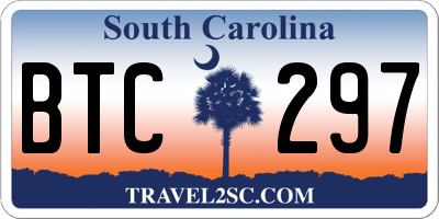 SC license plate BTC297