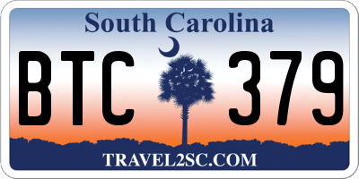 SC license plate BTC379