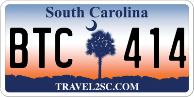 SC license plate BTC414