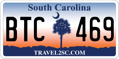 SC license plate BTC469