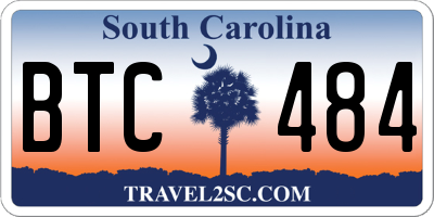 SC license plate BTC484