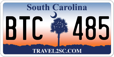 SC license plate BTC485