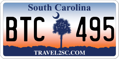 SC license plate BTC495