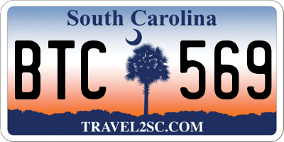 SC license plate BTC569