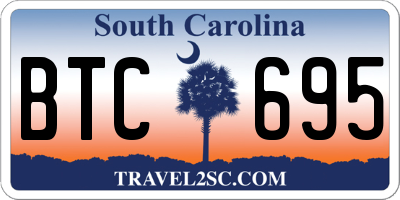 SC license plate BTC695