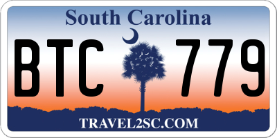 SC license plate BTC779