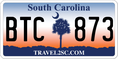 SC license plate BTC873