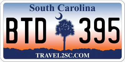 SC license plate BTD395