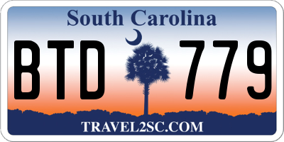 SC license plate BTD779