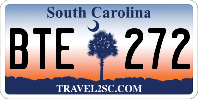 SC license plate BTE272