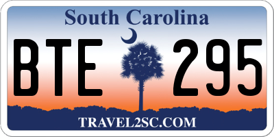 SC license plate BTE295