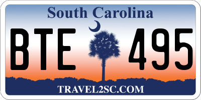 SC license plate BTE495