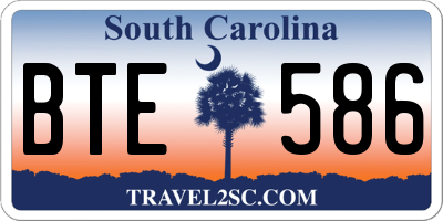 SC license plate BTE586