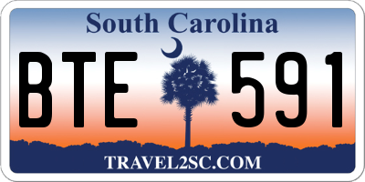 SC license plate BTE591
