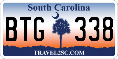 SC license plate BTG338