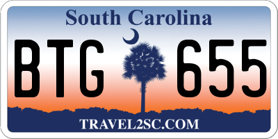 SC license plate BTG655