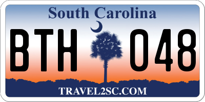 SC license plate BTH048