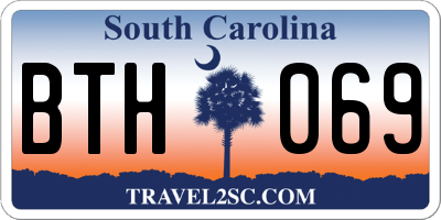 SC license plate BTH069