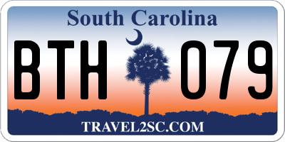 SC license plate BTH079
