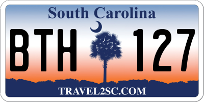 SC license plate BTH127