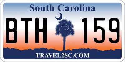 SC license plate BTH159