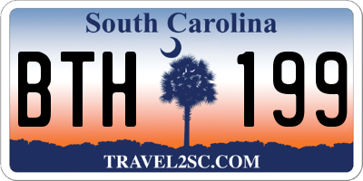 SC license plate BTH199