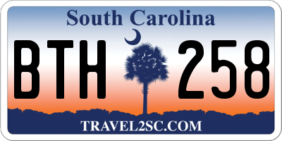 SC license plate BTH258
