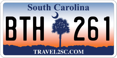 SC license plate BTH261