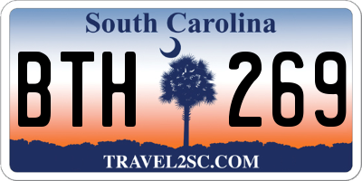 SC license plate BTH269