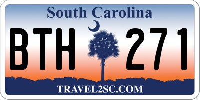 SC license plate BTH271