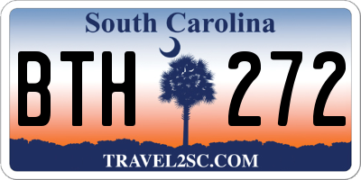 SC license plate BTH272