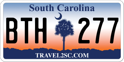 SC license plate BTH277