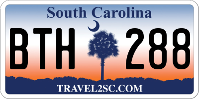 SC license plate BTH288