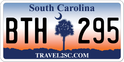 SC license plate BTH295