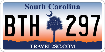 SC license plate BTH297
