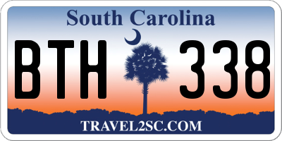 SC license plate BTH338