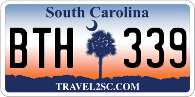 SC license plate BTH339