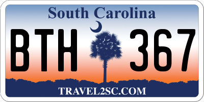 SC license plate BTH367