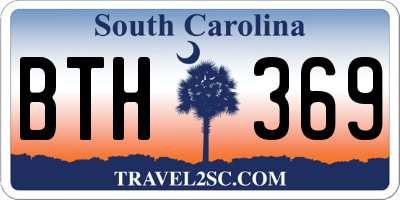 SC license plate BTH369