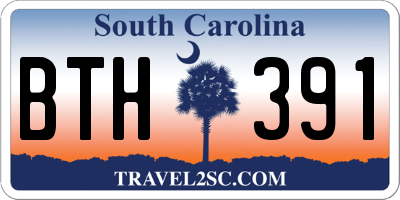 SC license plate BTH391