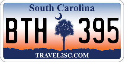 SC license plate BTH395
