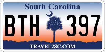 SC license plate BTH397