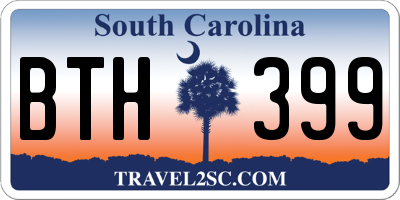 SC license plate BTH399