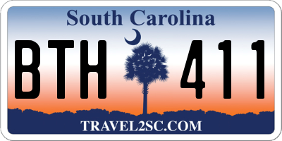 SC license plate BTH411