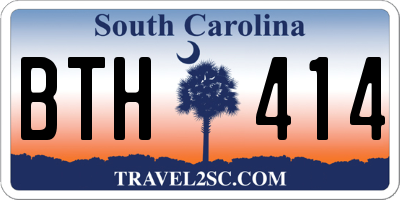 SC license plate BTH414