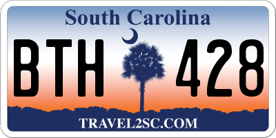 SC license plate BTH428
