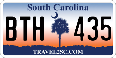SC license plate BTH435