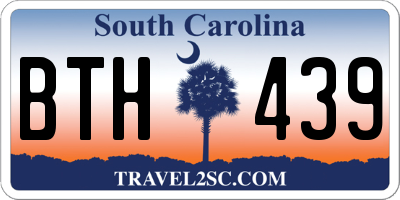 SC license plate BTH439